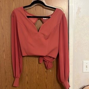 Willow and Root cropped blouse, size M
